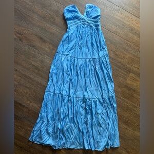 Elegant Blue Maxi Dress